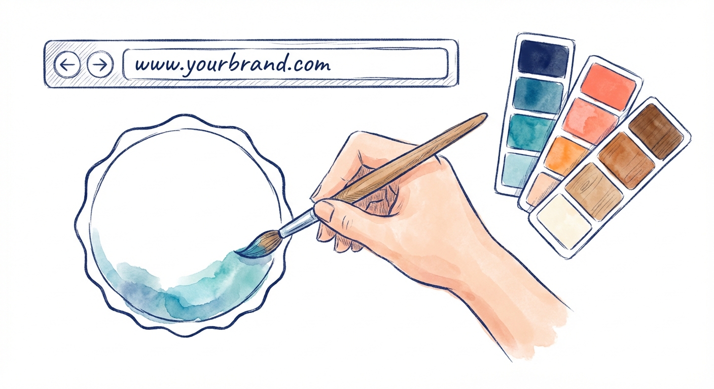 White-label branding illustration