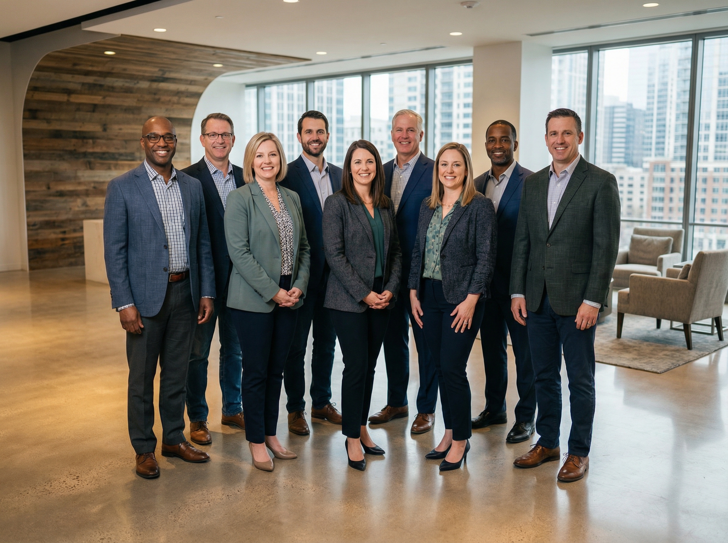 Diverse team of professional coaches