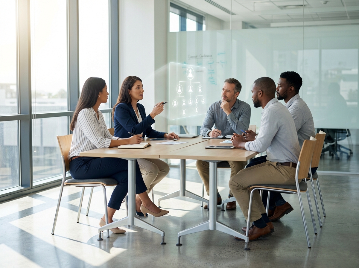 Professional team collaboration