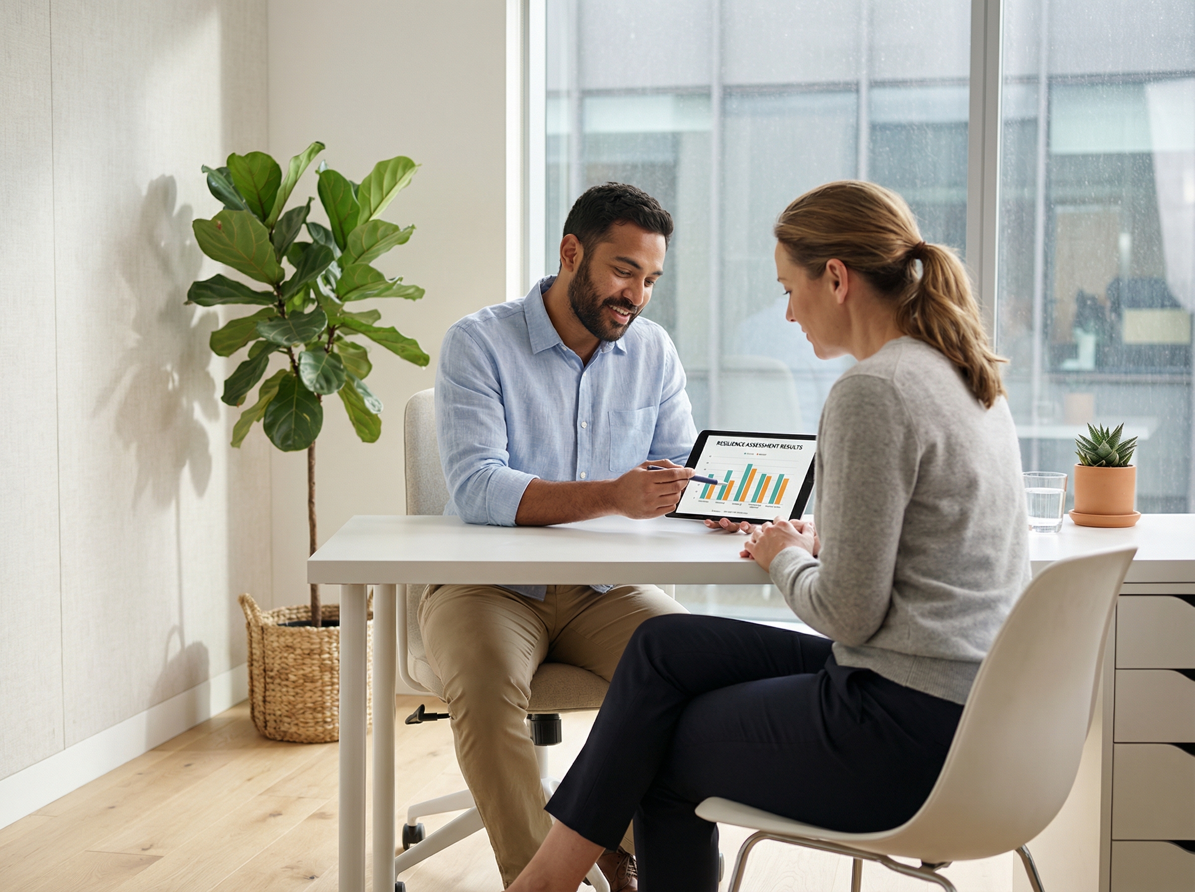 Resilience assessment and wellbeing coaching session