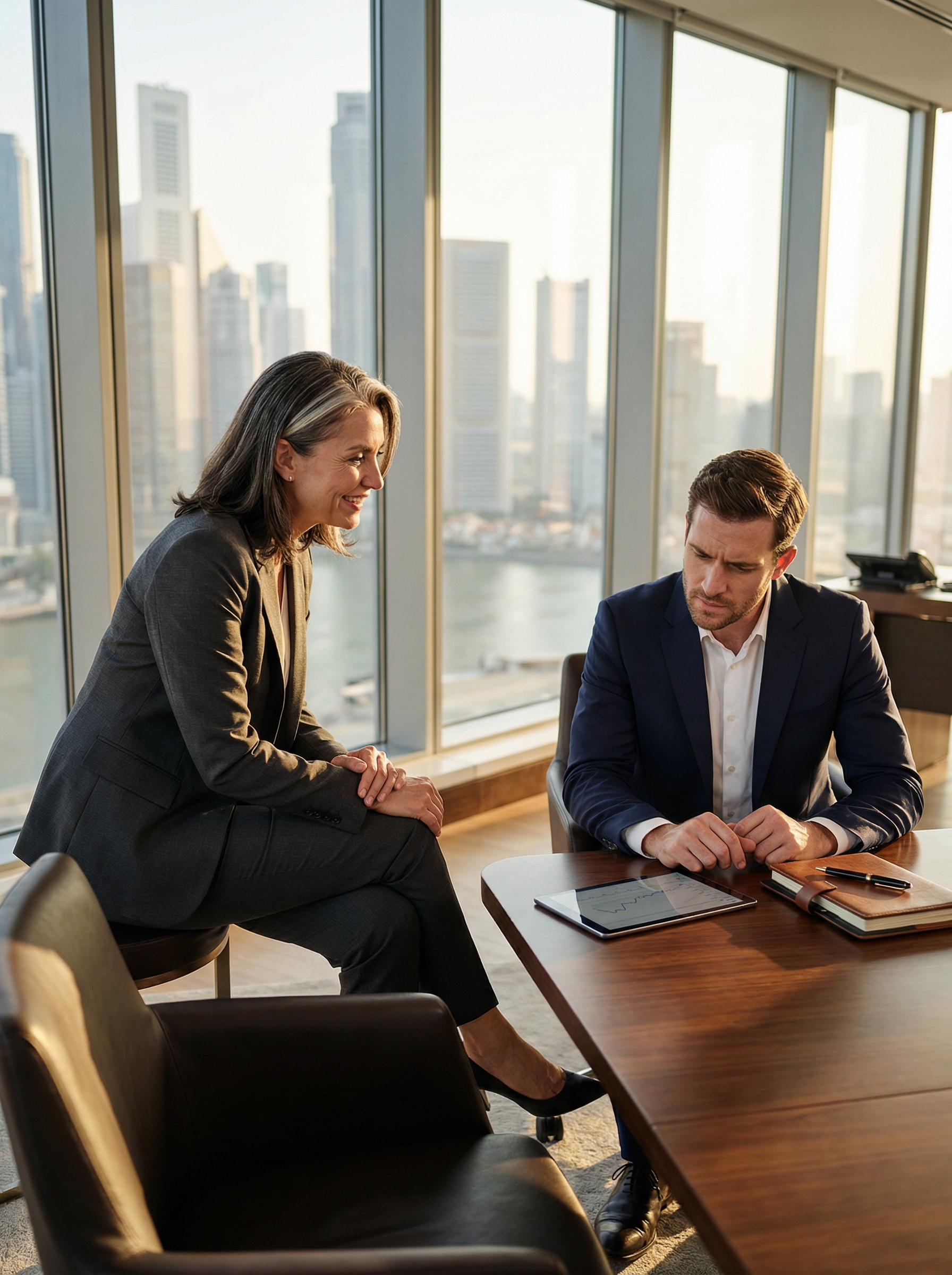 Executive coaching session with senior leadership